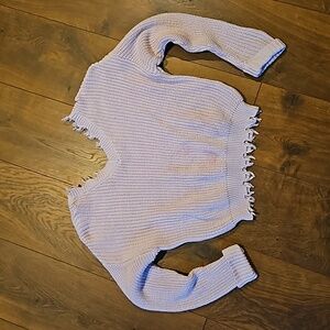 Jessica Simpson purple v-neck sweater